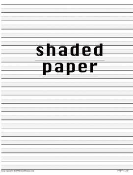 Printable Black and White Handwriting Paper (1/4-inch Portrait) for Letter  Paper